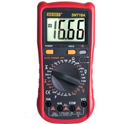 厂家手持式高精度自动防烧电工电流电容数显万能1000V 数字万用表