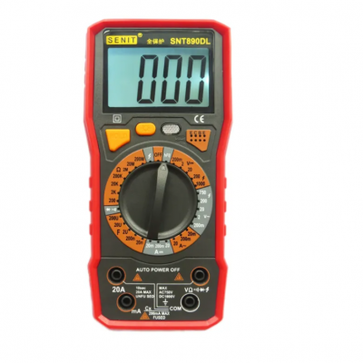新款交流DC数字电表品牌 SNT 890DL电压表万用表带背光数字万用表